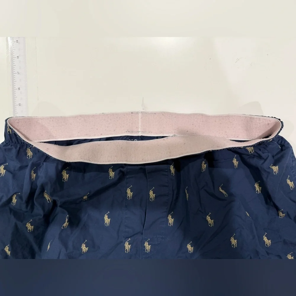 Polo by Ralph Lauren Navy Boxers with Pony Pattern All Over size L